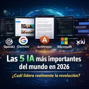 Las 5 IA más importantes del mundo en 2026: ¿Cuál lidera realmente la revolución?