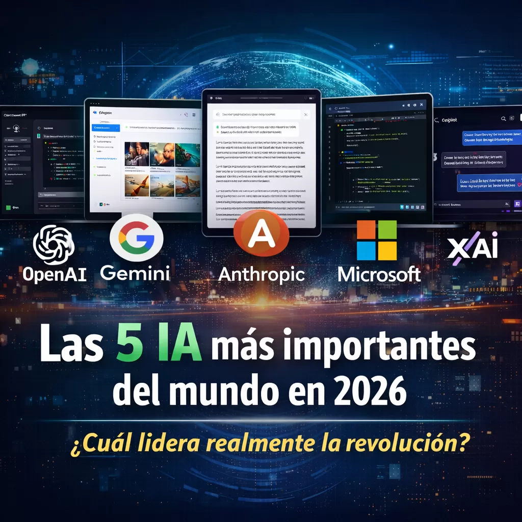 Las 5 IA más importantes del mundo en 2026: Comparativa completa ...
