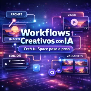 Workflows Creativos con IA: cómo armar tu Space y multiplicar tu creatividad