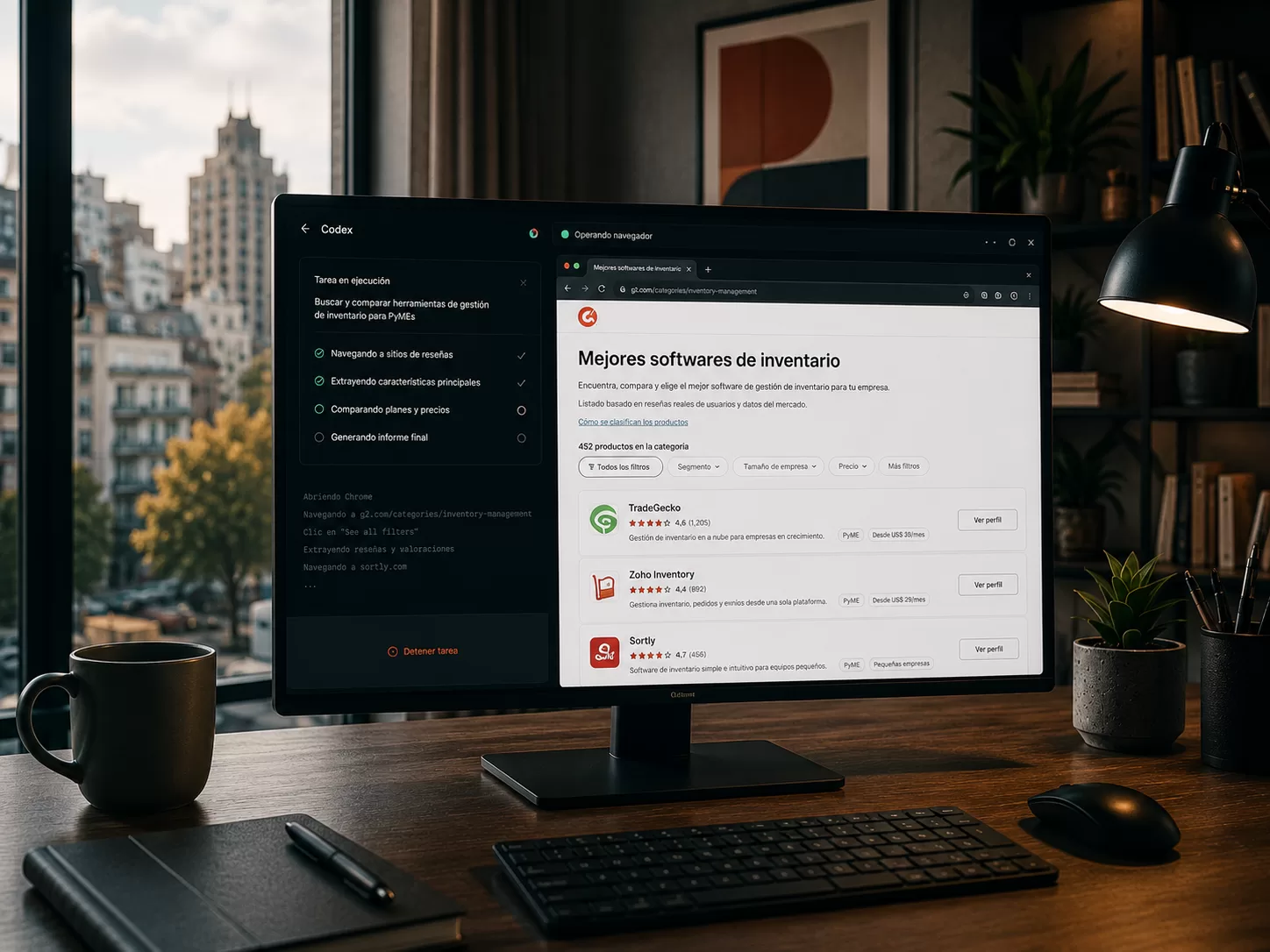 extensión Codex Chrome de OpenAI — cómo usarla en oficina porteña moderna